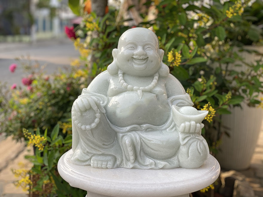 Mẫu tượng Phật Di Lặc bằng đá nhỏ
