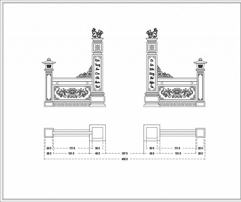 Kích thước cổng lăng mộ cần đảm bảo yếu tố phong thủy