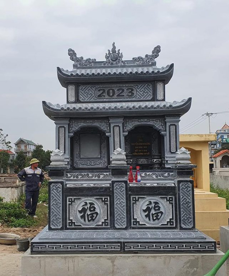 Lăng mộ đá là gì? Chi tiết về cấu tạo, ý nghĩa của lăng mộ đá 7 Lăng mộ đá có mái